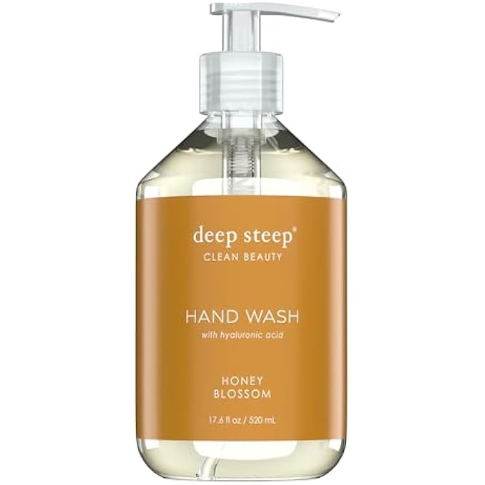 Deep Steep FRESH HONEY LIQUID HAND WASH, HONEY BLOSSOM, 17.6 OUNCE - Image 1